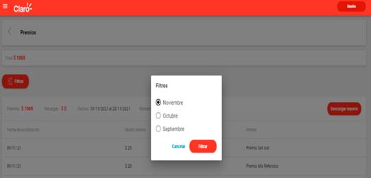 Filtros Premios